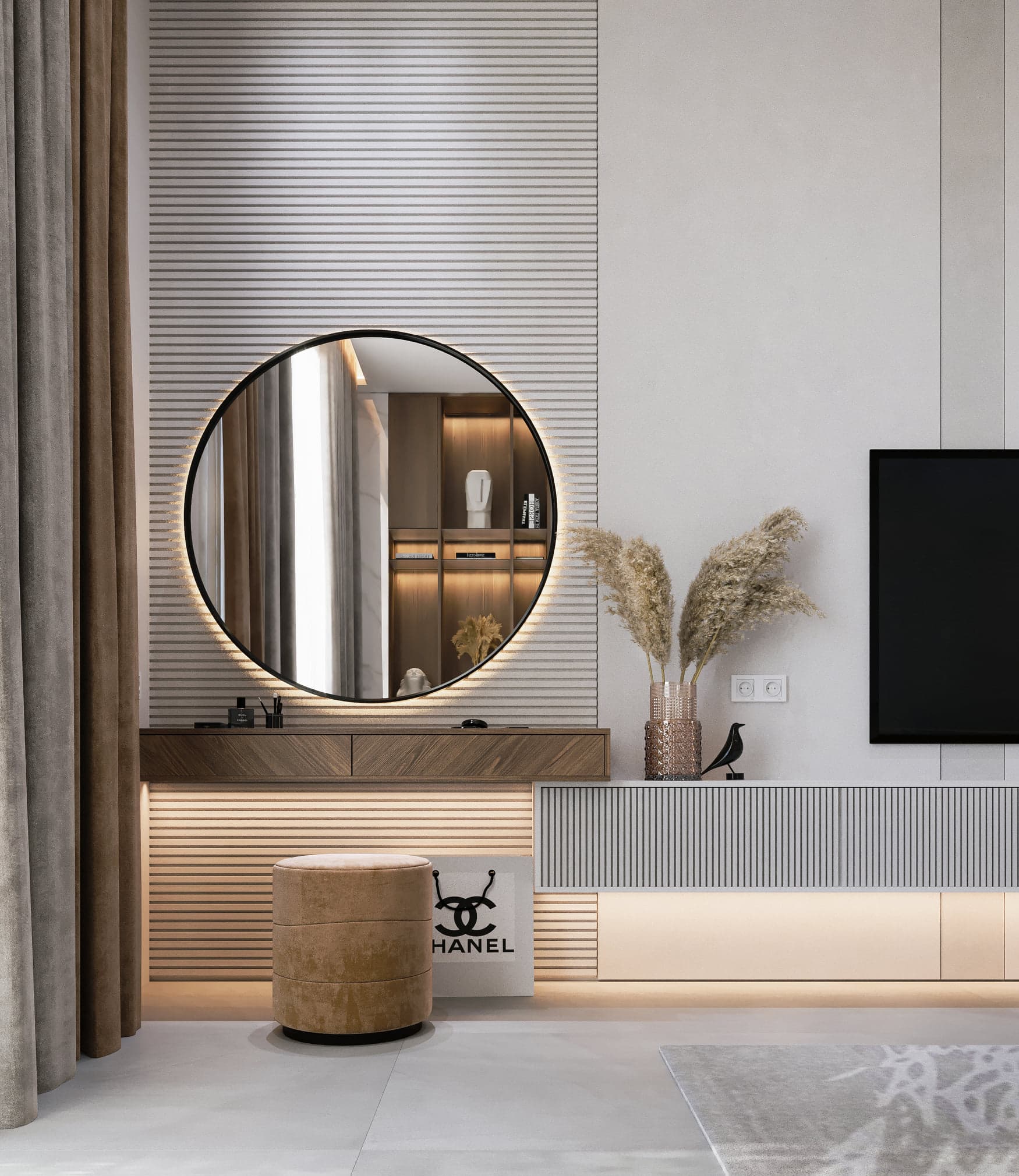 Wooden cabin surrounded by trees